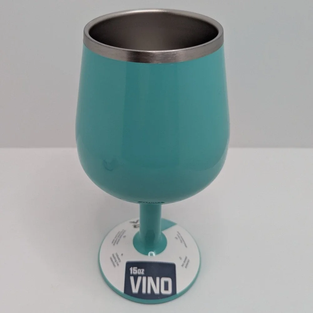 ORCA Vino Seafoam 15oz Insulated Stainless Steel Wine Cup w/ Lid Dishwasher Safe
